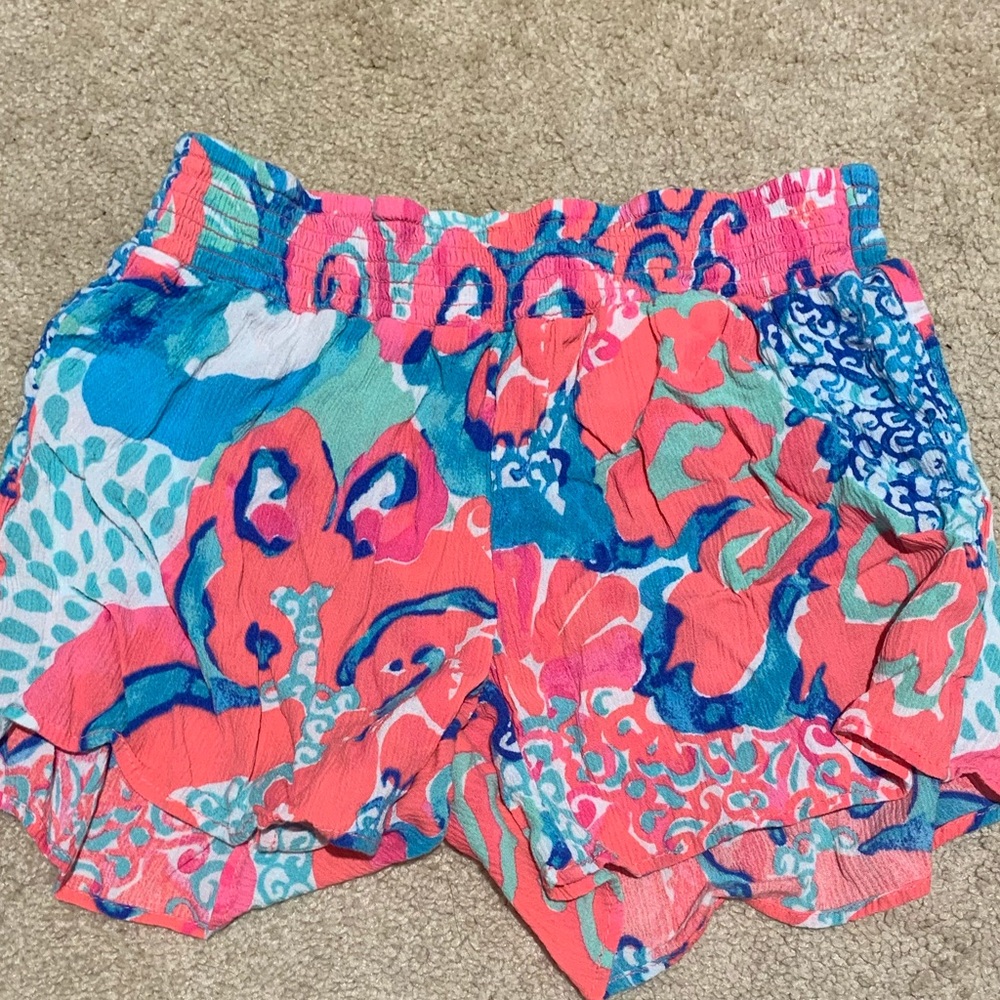 Lily Pulitzer flowy shorts💙💚💗